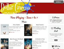 Tablet Screenshot of dollarcinema.ca